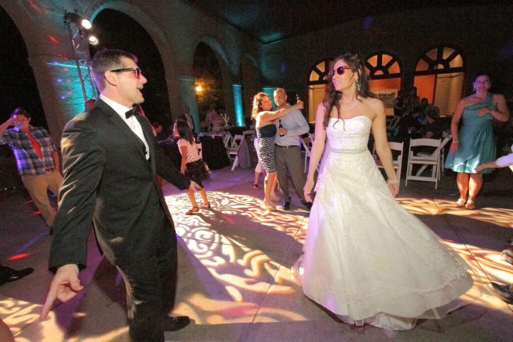 Kiley and Jason dancing with sunglasses