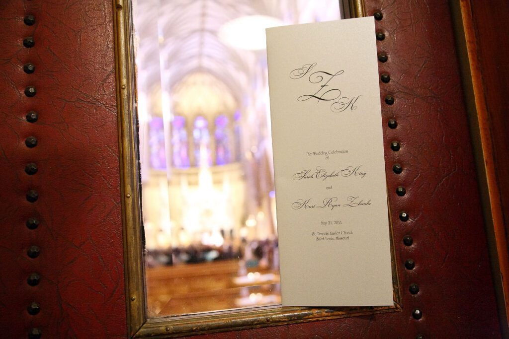 An invitation to Sarah and Kurt’s wedding