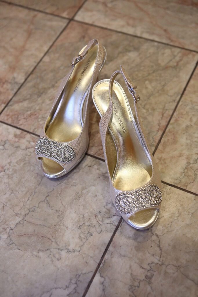 Elizabeth’s wedding slippers