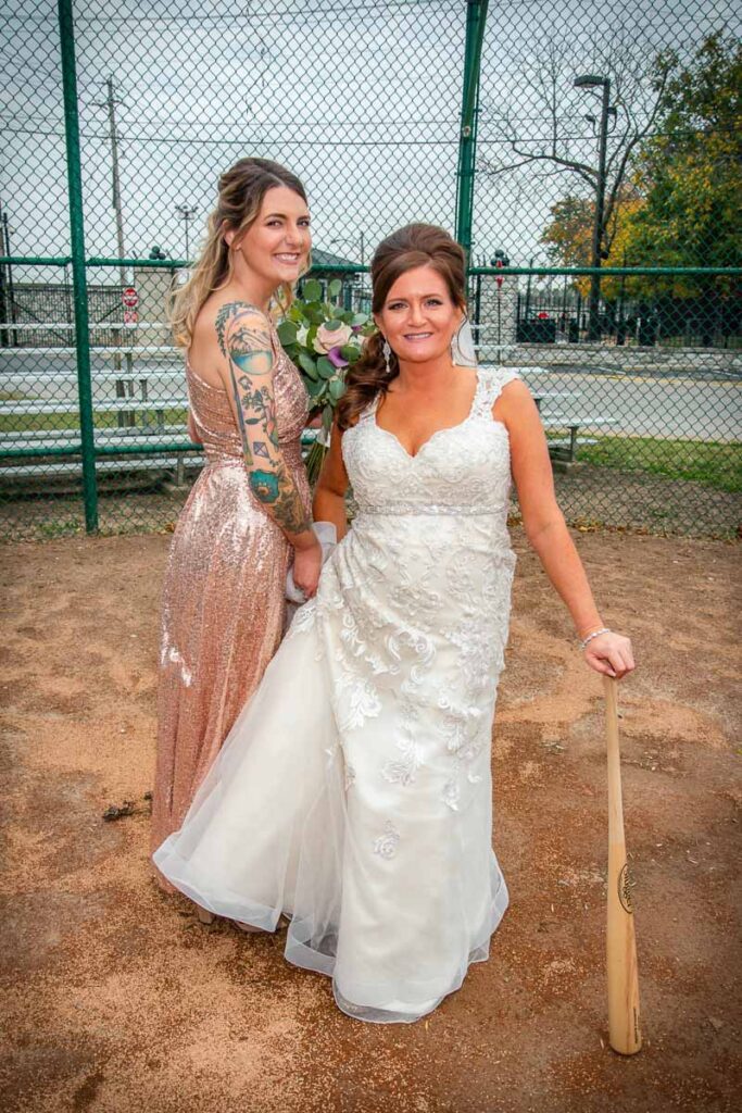 Nicole with her bridesmaid