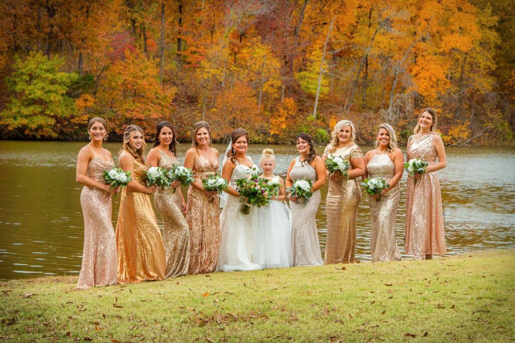 Nicole with her bridesmaids