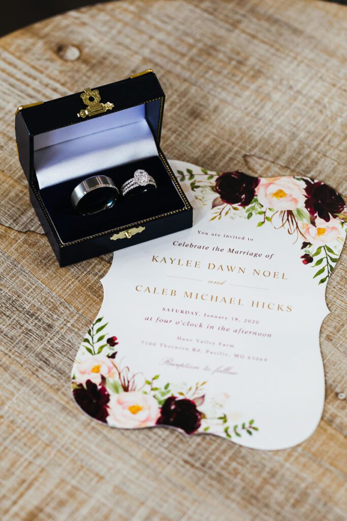 An invitation to Kaylee and Caleb’s wedding