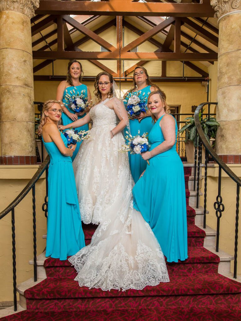 Lacey with her bridesmaids