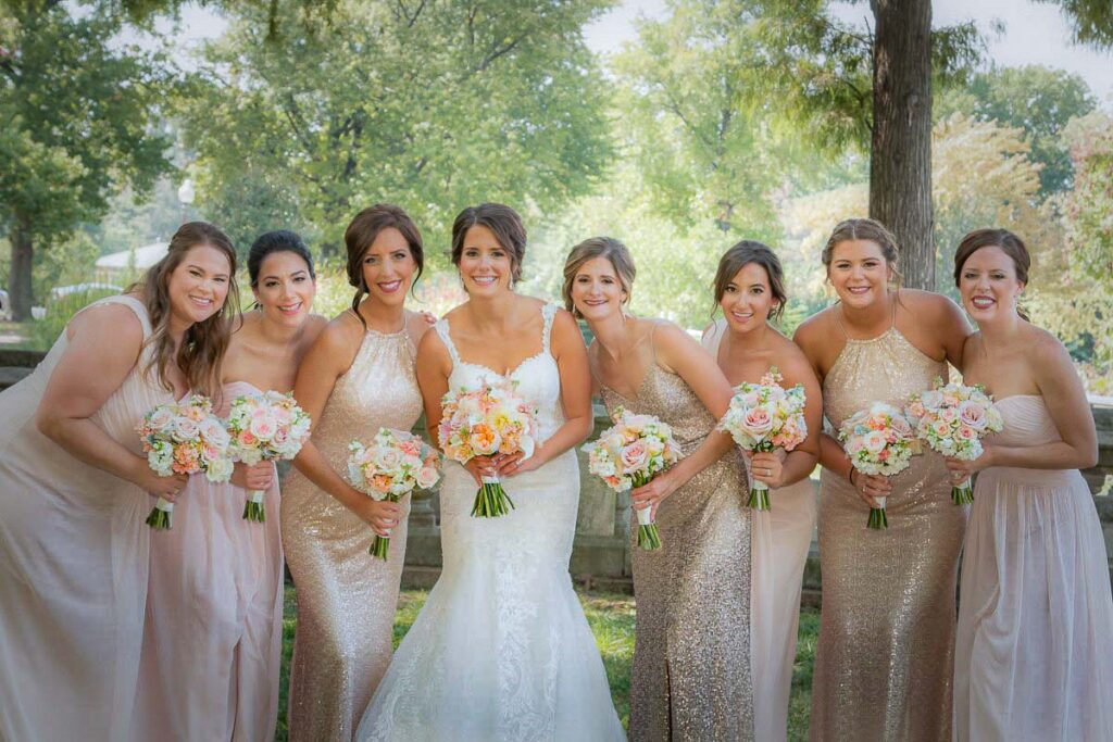Carolyn and her bridesmaids