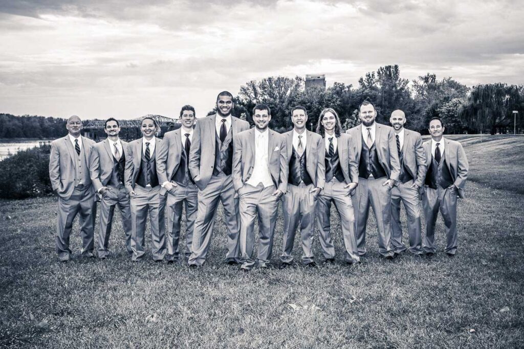 Brian and his groomsmen