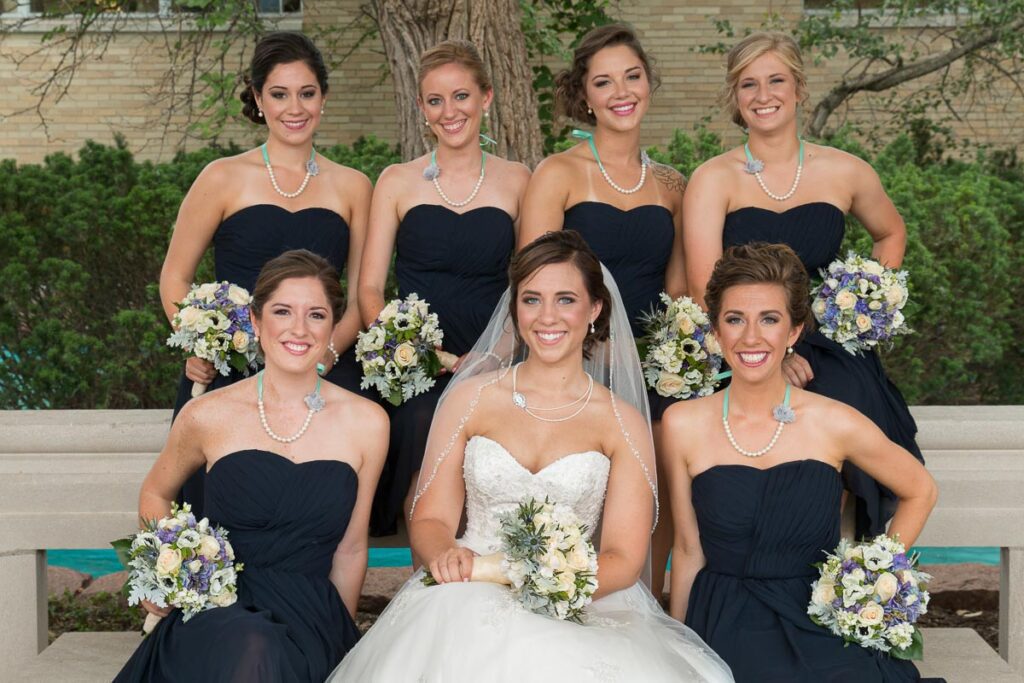 Rebecca and her bridesmaids