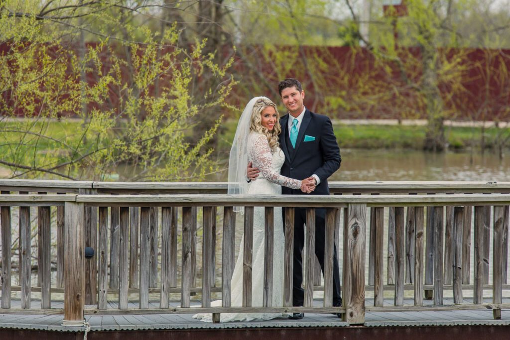 Jenna and Josh on a bridge