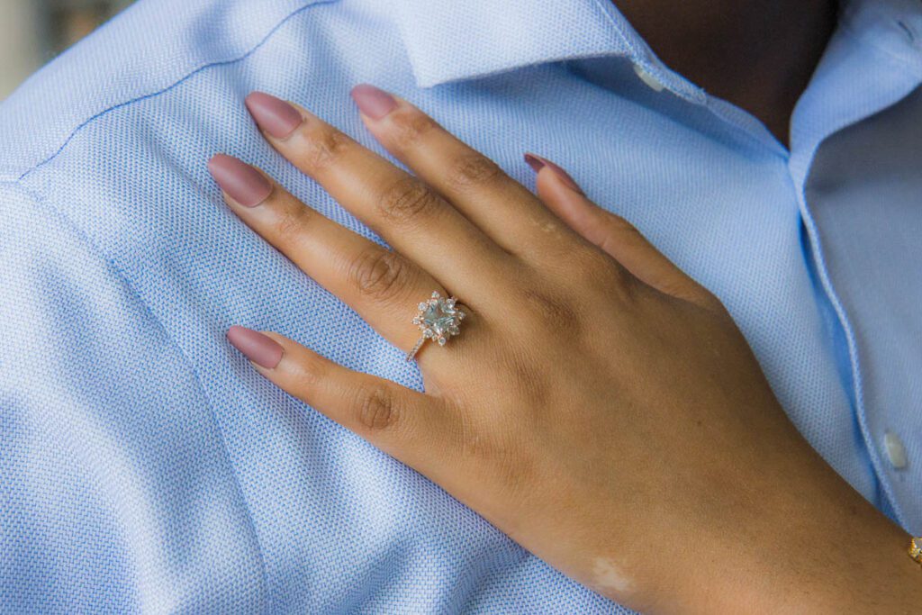Lead image into an Affordable St. Louis Wedding Photographers Engagement gallery for Funmi Adebesin